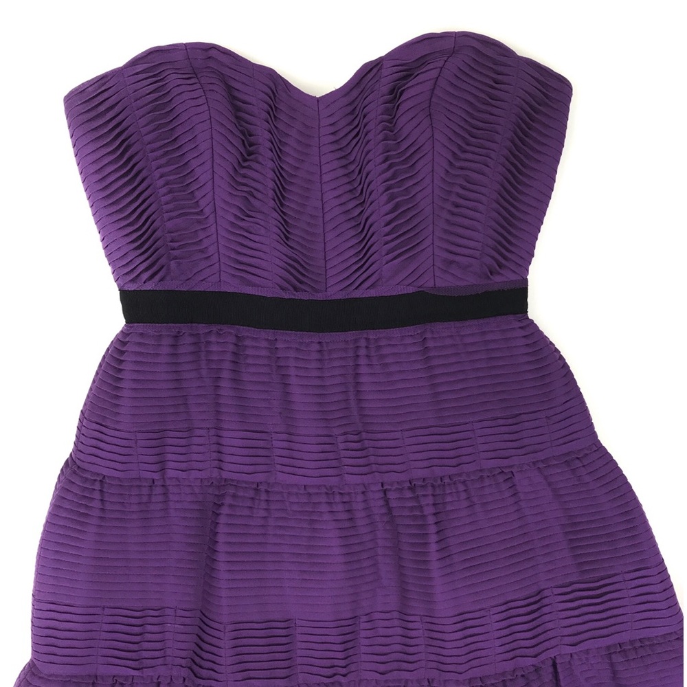 {BCBGMaxAzria} Woven Tiered Dress - Picture 4 of 8